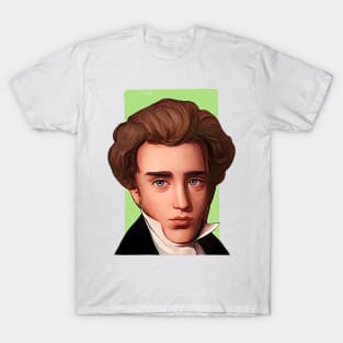 Danish Theologian Søren Kierkegaard illustration T-Shirt